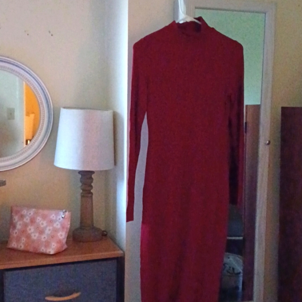 Turtle neck Long maxi dress